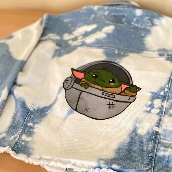 Hand Painted Jean Jacket - Picture 3 of 3